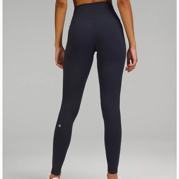 NWT LuLuLemon true navy wonder under high rise “28 inseam size 4 - Picture 3 of 8